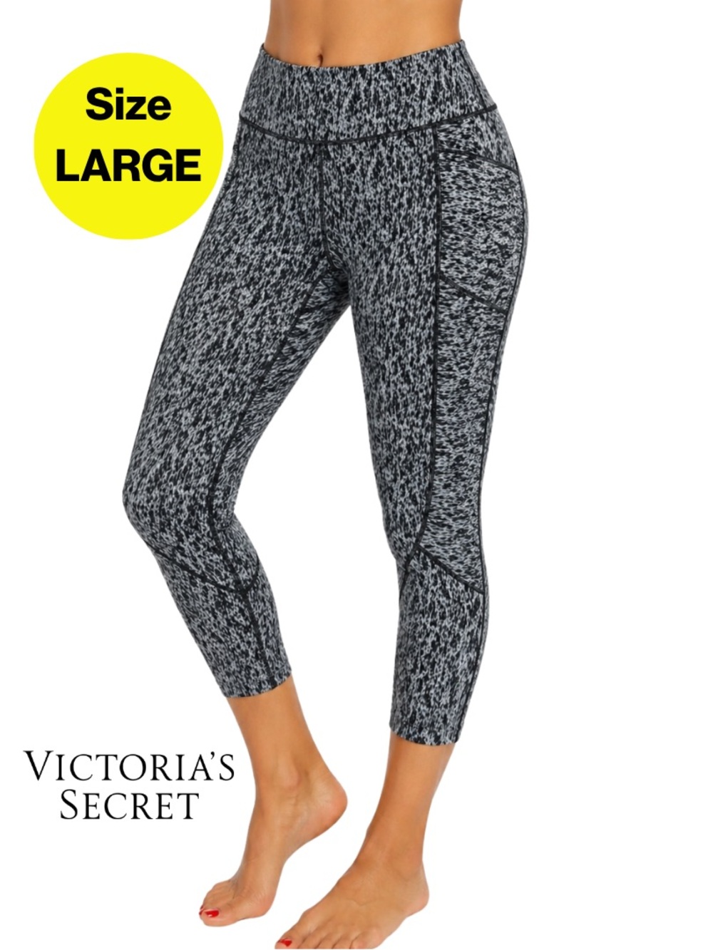 2/for $20 🪩 VICTORIA’S SECRET Black, Gray Athleisure Leggings (Women’s Large)
